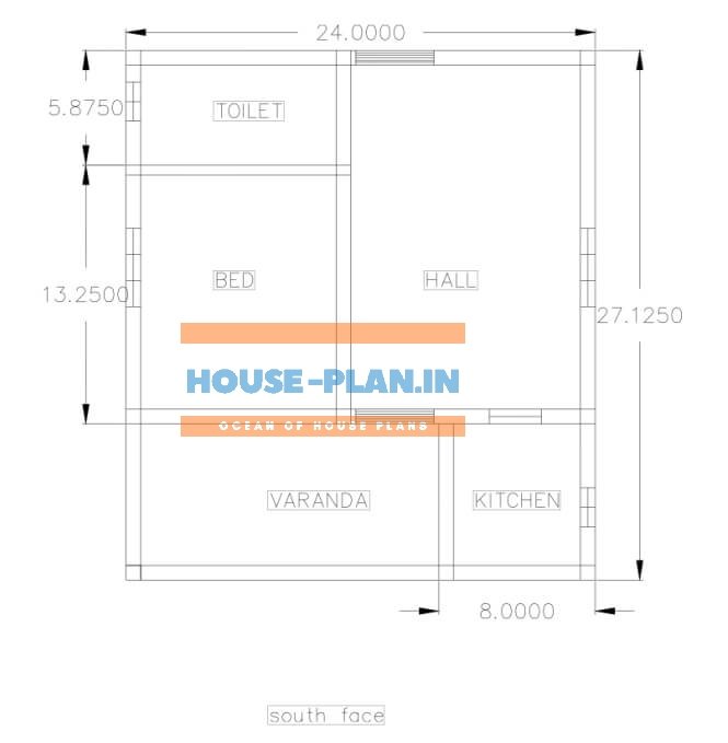 floor plan of house 24×27