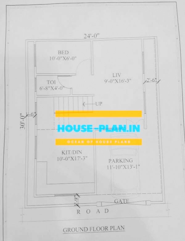 house plan 24×30 ground floor