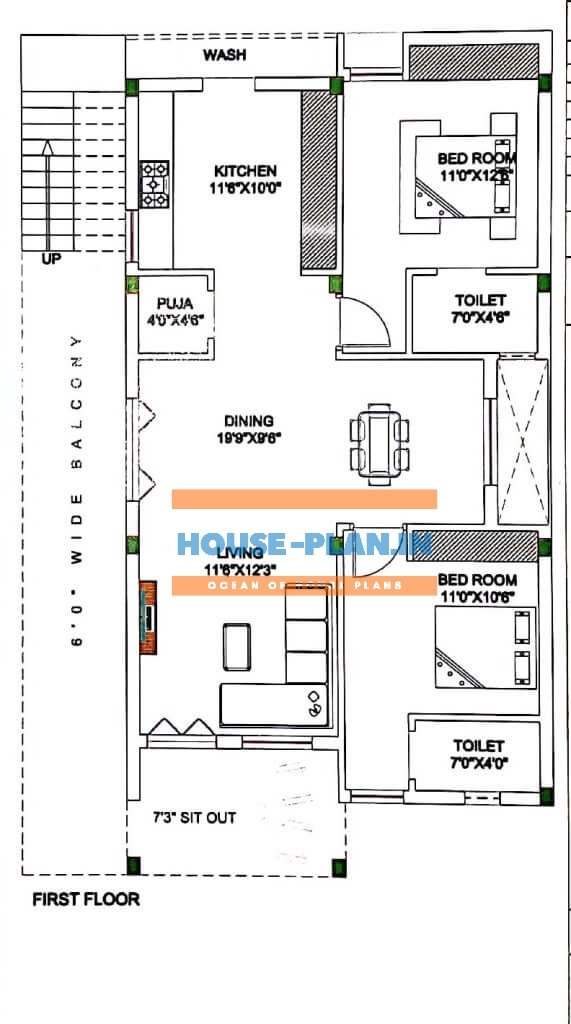 house plan 31×57 first floor