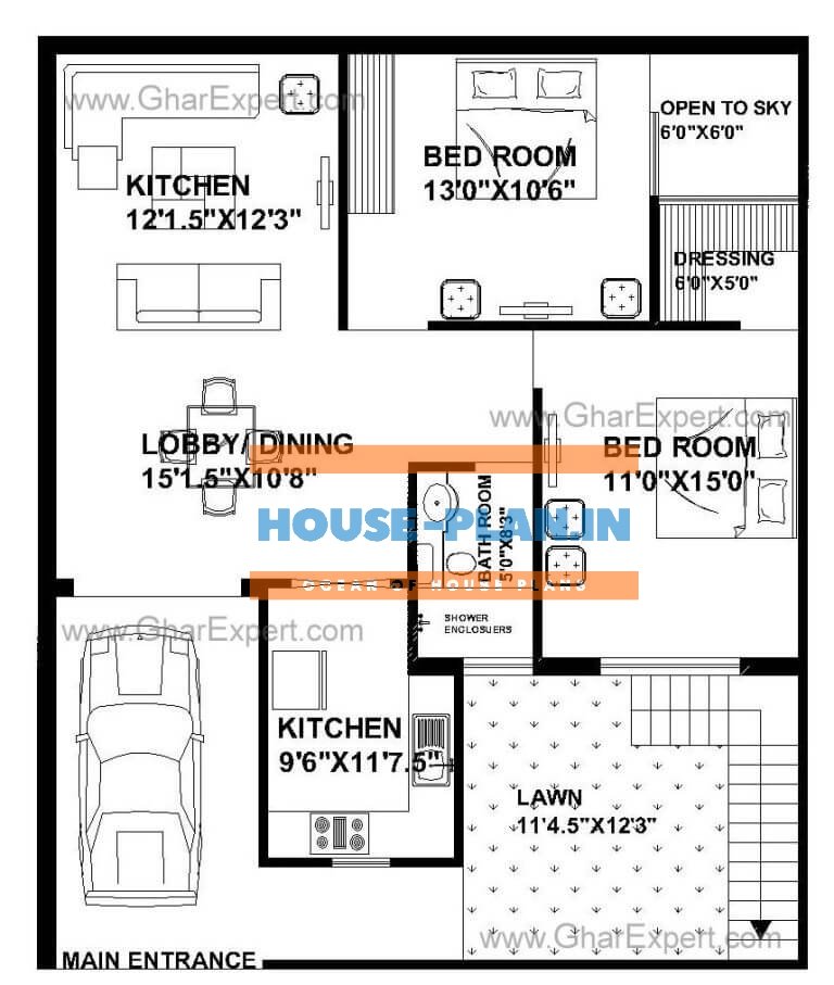 house plan 33×40