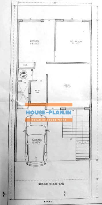 plan of house 20×48 ground floor