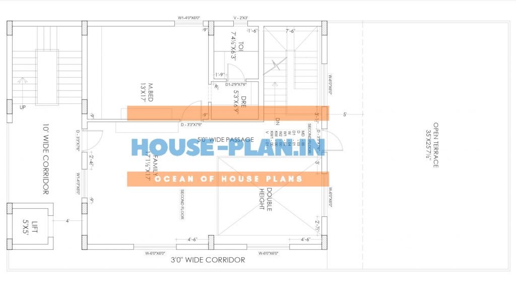 south facing house plan samples second floor