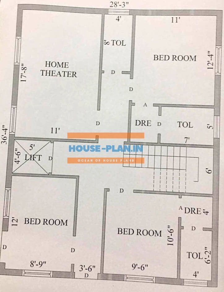 1000 square feet house plan 2