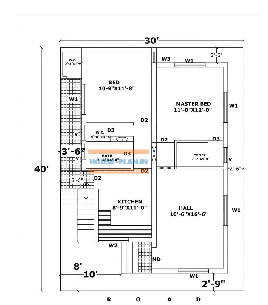 1200 sq ft house plan indian design