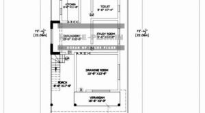 2 bedroom house plan 28×72