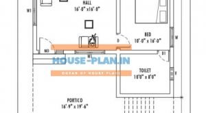 28×60 house plan indian style