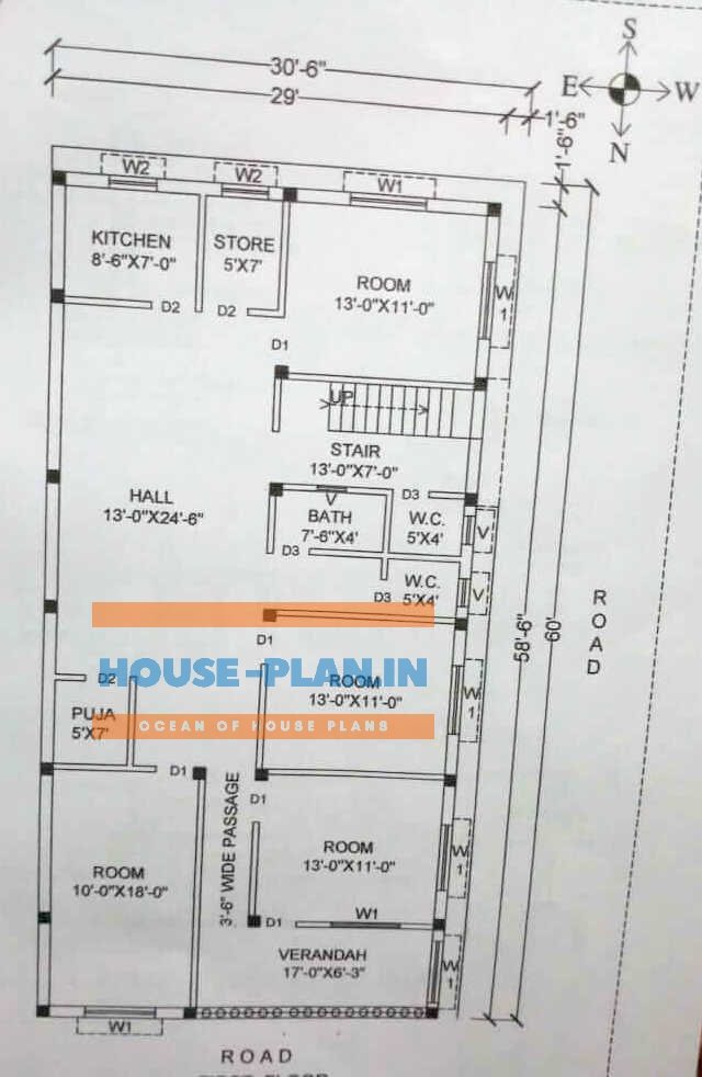 30 X 60 West Facing Vastu House Plans House Design Ideas