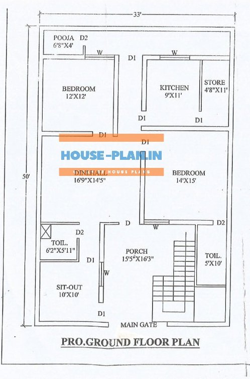 4 Bhk House Plan 33 50 Best House Design For Modern House