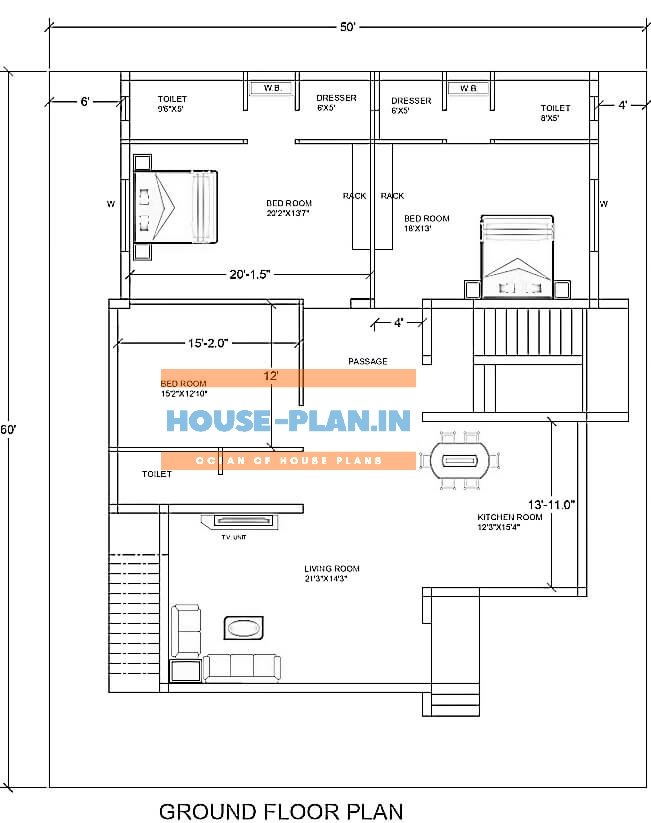 House Plan 50 60 Best House Plan For Small House