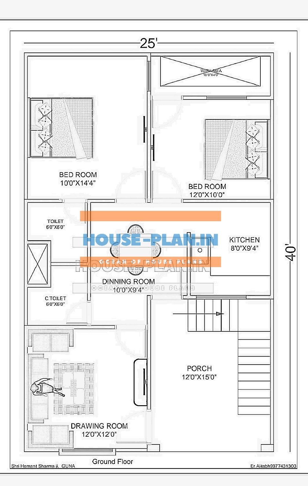 house plan 25×40 ground floor best house plan design