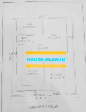 house plan 24×30 ground floor