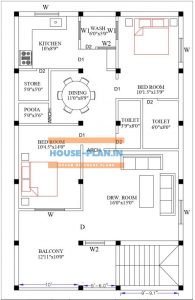 house plan 26×40 best house plan for double floor house