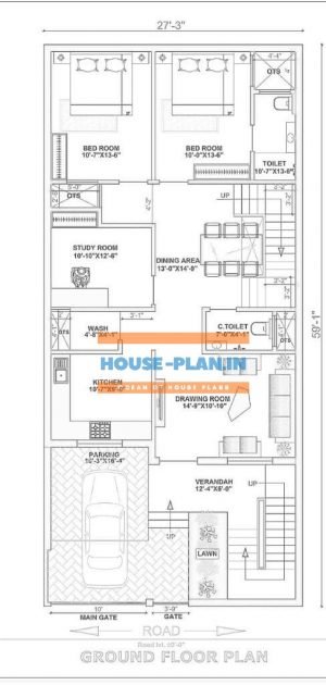 house plan 27×59