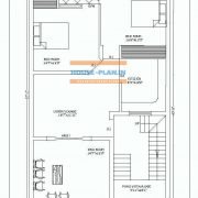 house plan design india with porch ,drawing room , lobby , 2 bedroom and kitchen , two toilet only ground floor house plan