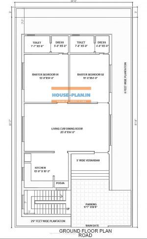 two room house plan