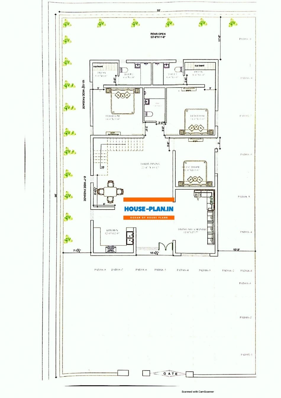 double story house plan