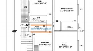 1200 sq ft house plan indian design